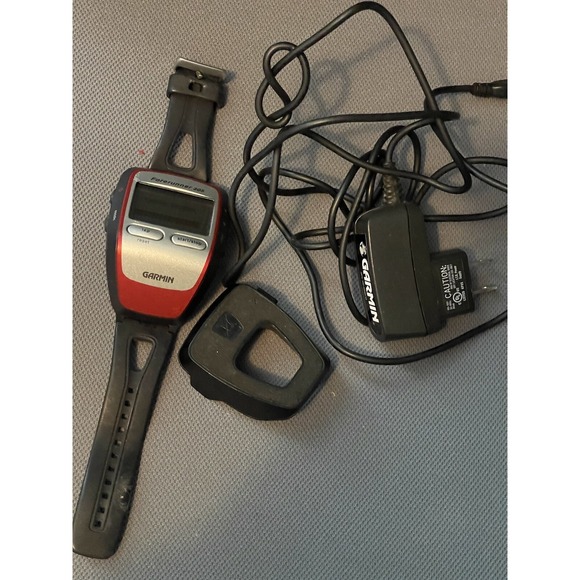 Garmin Forerunner 305 GPS Enabled Trainer Watch W/Heart Rate And Charger Works - Picture 1 of 7